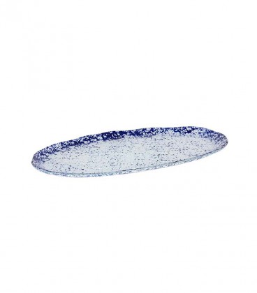 Bandeja oval cobalto 23x16x1,5cm "MURANO" (6uds)