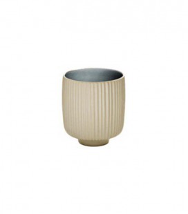 Mug gris relief 0,3L “NARA” (6ud)
