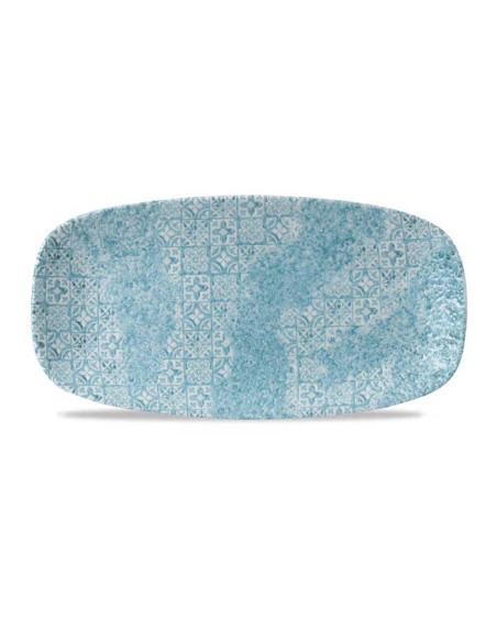 Plato rectangular 29,8x15,3cm "VINTAGE PRINTS AQUAMARINE" (12uds)