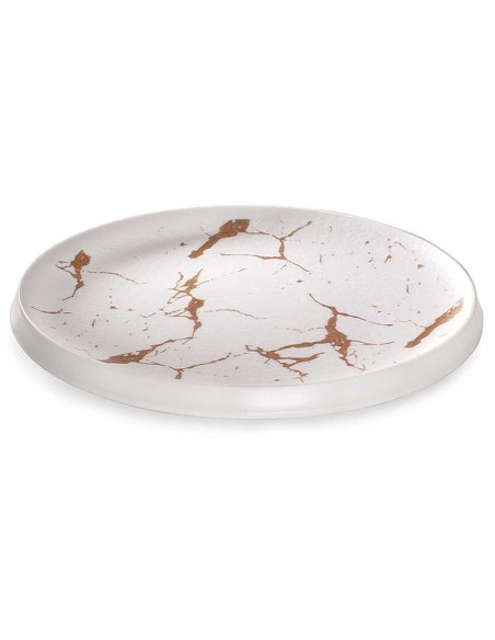 Plato llano Melamina 32x4cm Golden (1Uds)