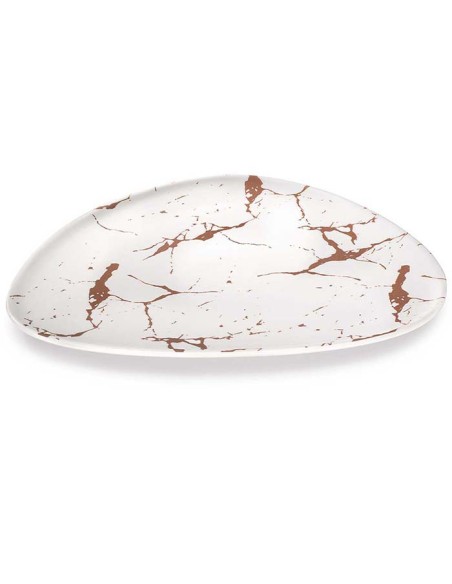 Plato presentación melamina 29x26,5x1,5cm Golden (1Ud)