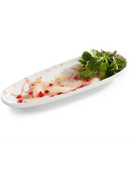 Fuente oval Melamina 30,5x11x3cm Golden (1Ud)