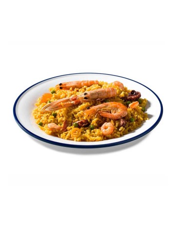 Plato llano Melamina 22x2cm Mediterranean (1Ud)