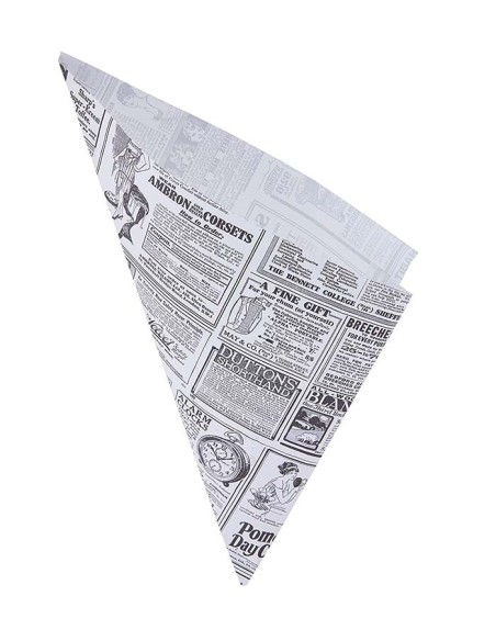 Cono de papel 29,5x21cm 250gr (250Uds)