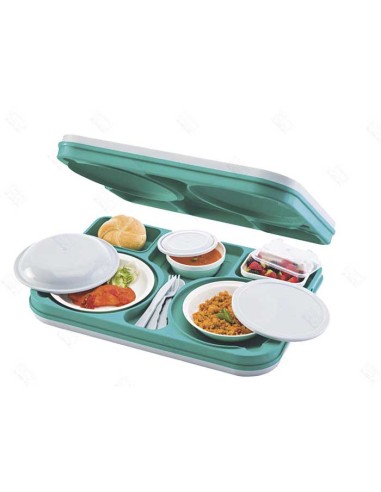 Bandeja isotérmica azul tapa+base