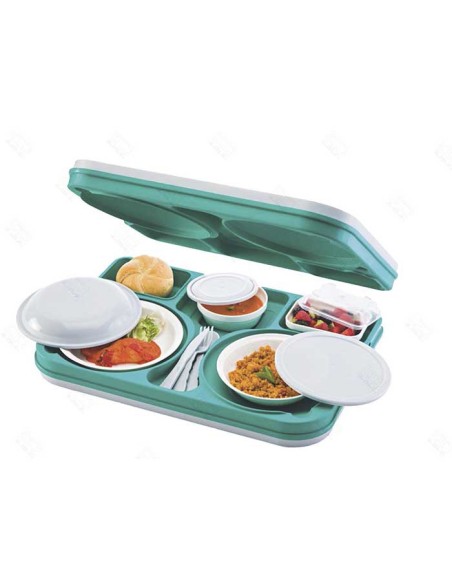 Bandeja isotérmica azul tapa+base