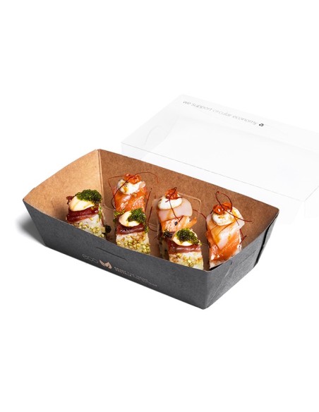 Envase Kraft con tapa antivaho