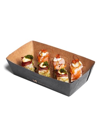 Envase Kraft con tapa antivaho