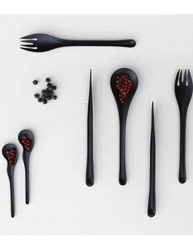 Cuchara EKO Spoon Black 17,7x4,2x1,2cm (50Uds)