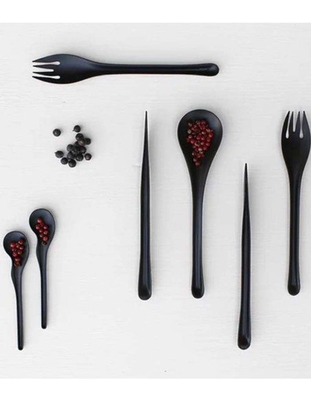 Cuchara EKO Spoon Black 17,7x4,2x1,2cm (50Uds)