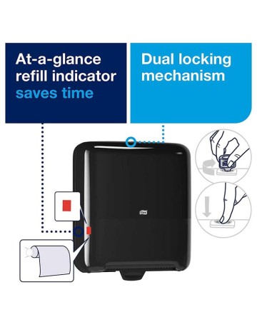 Dispensador Bobina en rollo Negro SCA H1 2