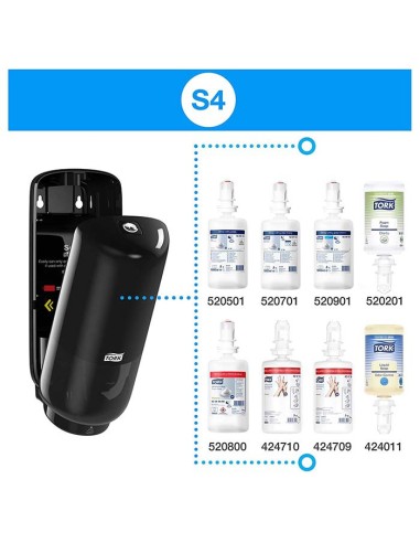 Dispensador jabón espuma sin sensor Elevation Negro SCA S4