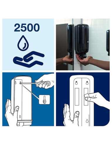 Dispensador jabón espuma sin sensor Elevation Negro SCA S4