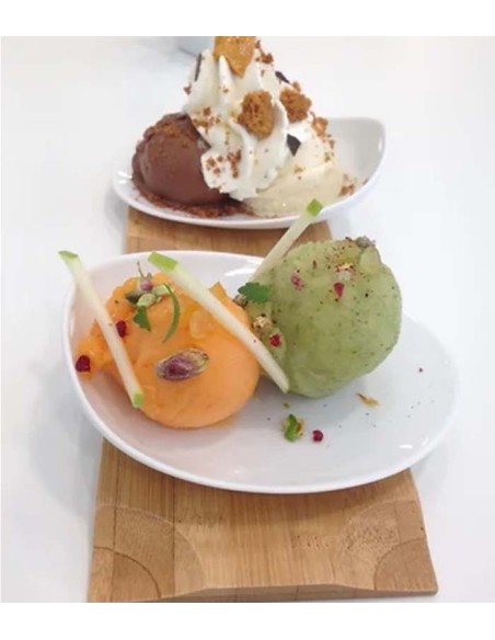 Plato Jomon S blanco 14x11x4cm (6Uds)