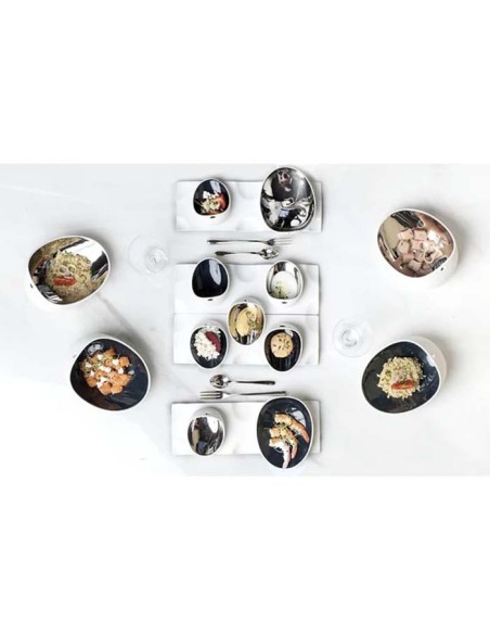 Bol mini negro Jomon 10x8x5cm (6Uds)