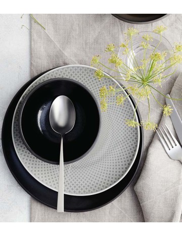 Plato llano gris perla Junto 27cm (6Uds) 2