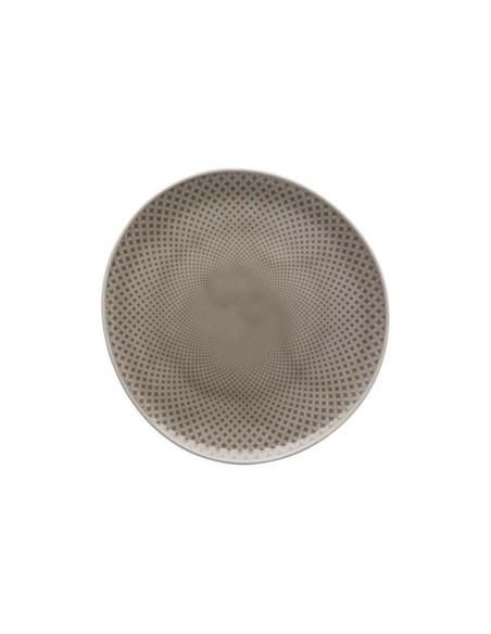 Plato llano gris perla Junto 22cm (6Uds)