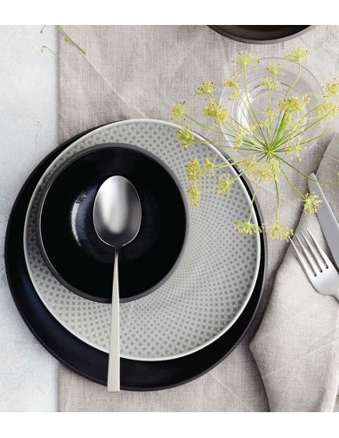 Plato llano gris perla Junto 22cm (6Uds)