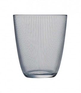 Vaso gris alto Stripy 31cl (6Uds)