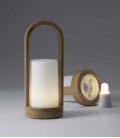 Lámpara LED Easy Cristal/Bambú (4Uds)