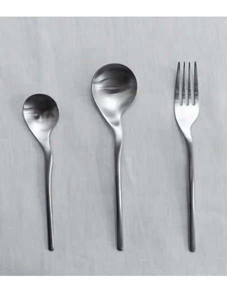 Tenedor plata mate Rama (12Uds)