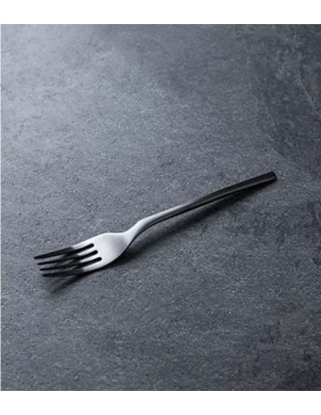 Tenedor Negro mate Rama (12Uds) 2