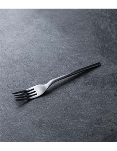 Tenedor Negro mate Rama (12Uds)