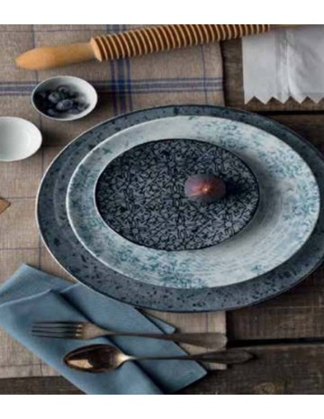 Plato Presentación 32cm azul Sabby Chic 4 (6Uds) 2