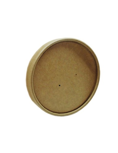 Tapa tarrina alta kraft 500cc (500Uds)