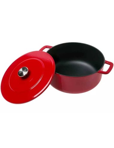 Cocotte hierro fundido rojo