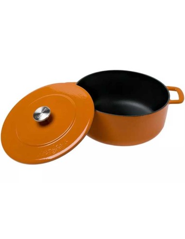 Cocotte hierro fundido naranja