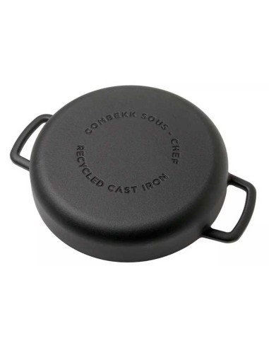 Cacerola baja hierro fundido negro