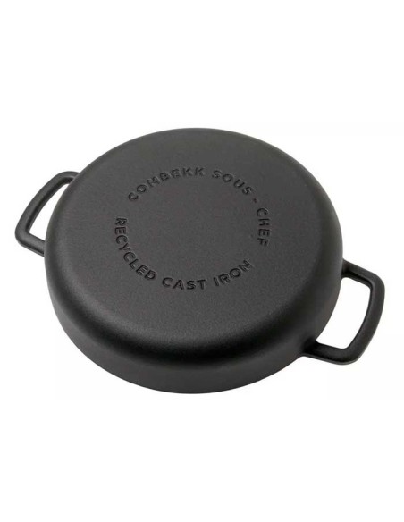 Cacerola baja hierro fundido negro