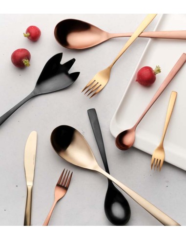 Cuchillo postre Satin BCN Oro (12Uds)