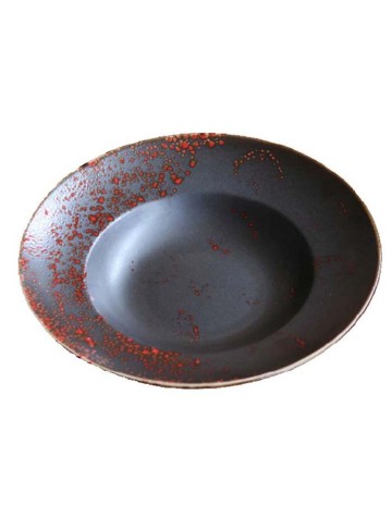 Plato pasta Oxidum red 26cm (12Uds)