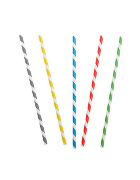 Pajitas rectas colores