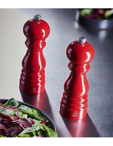 Molinillo sal Lacado rojo 12cm