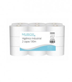 Mubox Higiénico Industrial Gofrado 2capas 130m (18uds)