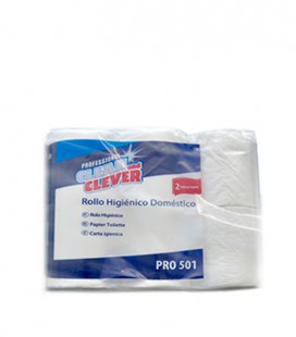 Rollo papel higiénico doméstico pasta pura 2c 50m (40uds)