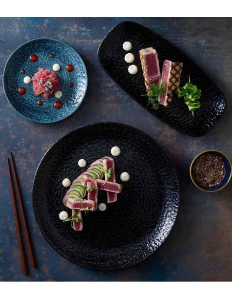 Plato negro Homespun chroma Carbon