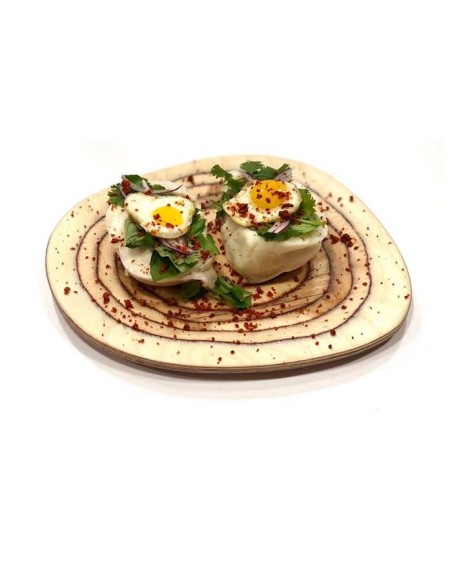 Plato Orgánico Madera Marina “La Roca” 23x20cm (6Uds)