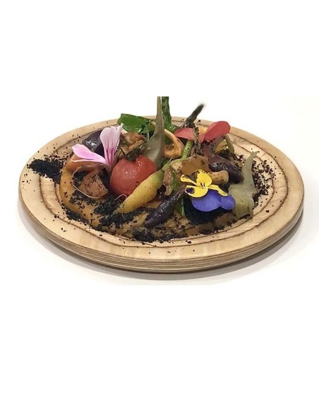 Plato Madera Marina Ø15cm (12Uds)