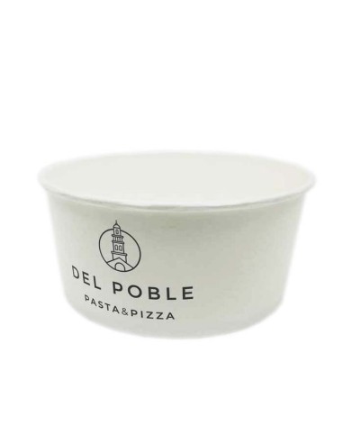 Ensaladera de Cartón Kraft sin Tapa 500ml (300uds)