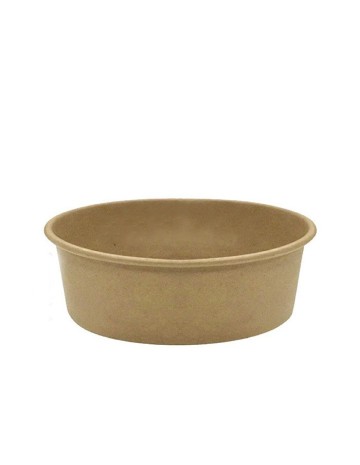 Ensaladera de Cartón Kraft sin Tapa 500ml (300uds)