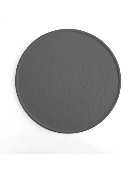 Plato Pizza negro 33cm RUSTICA (6Uds)