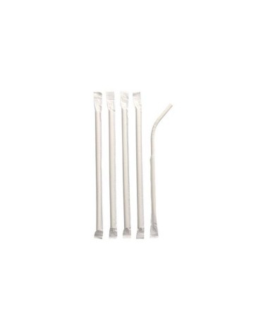 Cañita Pla fuelle enfundada blanca 6x210mm (250Uds)