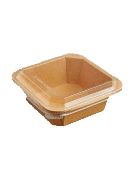 Tapa Envase Termosellable Kraft PP 178x178mm (300Uds)