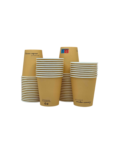 Vaso de cartón kraft 240ml (1000Uds)