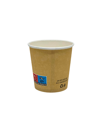 Vaso de cartón kraft 120ml (1000Uds) 2