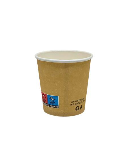 Vaso de cartón kraft 120ml (1000Uds)